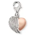 Produktbild: Charm - Silber - rosé - Herzflügel