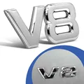Produktbild: V8 Emblem Zeichen Chrom Schriftzug 3D Logo Auto Aufkleber Tuning Sticker Metall
