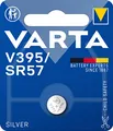 Produktbild: VARTA Batterien V395/SR57 Knopfzelle, 1 Stück, Silver Coin, 1,55V, kindersichere Verpackung, für elektronische Kleingeräte - Uhren, Autoschlüssel, Fernbedienungen, Waagen
