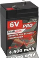 Produktbild: Kraftmax Industrial Pro Bleiakku [ 6V / 4,5Ah ] AGM Hochleistungs- Blei Akku der Neusten Generation