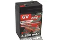 Produktbild: kraftmax Industrial Pro Bleiakku [ 6V / 4,5Ah ] AGM Hochleistungs- Blei Akku Bleiakkus