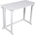 Produktbild: Garden Pleasure Balkon-Tisch Manila 76 cm x 50 cm x 100 cm Weiß FSC®