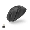 Produktbild: Hama ergonomische Maus (Funkmaus, 6 Tasten, 2,4GHz, BlueWave, 800/1200/1600dpi, optische Maus kabellos, Wireless, Maus ergonomisch, Computermaus, für Laptop/PC, Akku, Rechtshänder) schwarz