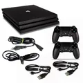 Produktbild: PS4 Pro Konsole - Modell CUH-7016B 1TB in schwarz #53 + 2 Controller + Kabel