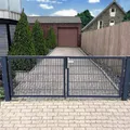 Produktbild: SRM Design Zaundoppeltür Einfahrtstor Anthrazit 200cm x 123cm