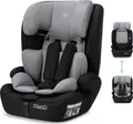 Produktbild: Booboo Safety Berlin, Kindersitz ohne Isofix von 76-150 cm, mitwachsend, 3-Punkt-Gurt, universell - Black grey