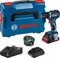 Produktbild: Bosch Akku-Bohrschrauber GSR 18V-90 C inkl. 2x4,0Ah, Ladegerät, CoMo, in L-BOXX
