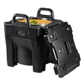 Produktbild: VEVOR Isolierter Lebensmittelbehälter, 30 L Thermobox Isolierbox, Stapelbare Isolierbox mit Edelstahlfass, LLDPE-Speisewärmer mit Toplader & Integrierten Griffen, Schnallen, Stationäre Basis
