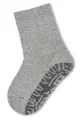 Produktbild: Sterntaler Fli Fli SOFT uni - Unisex Fliesen Flitzer einfarbig - warme Kinder Innenfrottee Stoppersocken - elastische, hautsympathische Kinder Strümpfe mit Anti-Rutsch-Sohle, silber melange, Größe 34