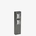 Produktbild: Albert Leuchten 624400 Steckdosensäule, anthrazit/silber, Stecker für Deutschland - 624400