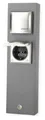 Produktbild: albert Steckdosensäule, 2-fach, IP 44, Aluminium (624400)