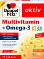 Produktbild: Doppelherz Multivitamin + Omega 3 für Kinder - 27 Stück, 43,2 g Nahrungsergänzun