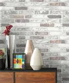 Produktbild: NEWROOM Steintapete Tapete grau Mauer Stein Modern Vliestapete Vlies moderne Design 3D Optik Steintapete Ziegelstein Backstein Mauerwerk Klinker Loft inkl. Tapezier Ratgeber
