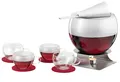 Produktbild: Feuerzangenbowle Set 11tlg 3,5L Glas Borosilikat Edelstahl Transparent