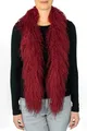 Produktbild: Tibetlamm Schal Boa / Lammfell Schal handgefertigt in rot