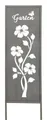 Produktbild: Levandeo® Gartenstecker Gartenaufsteller Garten H83cm Metall Grau Gartenstecker Stele