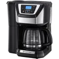 Produktbild: Russell-Hobbs Kaffeemaschine Chester Grind und Brew, Glaskanne, mit Mahlwerk, 1,5 Liter, 1050 Watt, schwarz, bis zu 12 Tassen