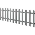 Produktbild: [neu.holz] WPC Gartenzaun Lattenzaun Holzzaun Gartenzaun Friesenzaun Sichtschutz Grau - Grau