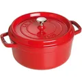 Produktbild: STAUB Cocotte, Gusseisen Bräter, Alle Herdarten inkl Induktion, Rund, 26 cm, 5,0 L, Kirsch-Rot