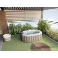 Produktbild: Aufblasbares Whirlpool oval - 2 Personen - 190 x 120 x 65 cm - 90 Luftdüsen - Taupe & Beige - B-LUCKY II