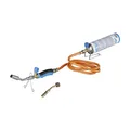 Produktbild: CFH Profi-Hartlötset TL 2000 - Lötbrenner, Leistungsstarkes Lötgerät zum Hart- und Weichlöten, Gas Lötkolben mit Gasschlauch 1,5 m 3/8“ und Universalgasdose AT 2000, Arbeitstemperatur von ca. 800 °C