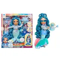 Produktbild: Rainbow High Winter Wonderland - Skyler (Blau) - 28 cm Modepuppe, mit Verstecktem Magischem Schnee, der Sich mit Wasser Aufbauscht, mit Schneemann-Set, Geeignet für Kinder von 4-12 Jahre und Sammler