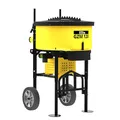 Produktbild: Güde Zwangsmischer GZM 120 (230 V, 2000 W, 72 cm Trommel-Ø, 120 Liter Trommelvolumen, Mischwerkumdrehung 32 U/min., Sackaufreißer am Schutzgitter, klappbare Eimer-Vorrichtung, Motorschutzabdeckung)