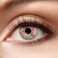 Produktbild: Eyecatcher 84115141.975 - Farbige Kontaktlinsen, 1 Paar, für 12 Monate, Rot, Karneval, Fasching, Halloween