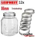 Produktbild: ERSATZDECKEL oder Ersatzschraubringe EDELSTAHL LEIFHEIT Deckel Einmachglas 12 St