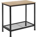Produktbild: tectake® Beistelltisch, Industrial Style, mit Ablage und Gitterablage, 60 x 30,5 x 60,5 cm