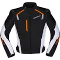 Produktbild: Herren Motorrad Jacke M - Modeka Lineos Textil wasserdicht schwarz-weiß-orange