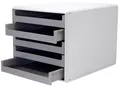 Produktbild: MM Metzger Mendle 30050910 Schubladenboxen - A4, 5 offene Schubladen, hellgrau/d