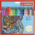 Produktbild: 1 bis 36x STABILO Fasermaler Pen 68, 30er Kartonetui - SPARE BIS ZU 25%