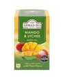 Produktbild: Ahmad Tea - Mango & Lychee - Grüner Tee mit Mango und Litschi - Mit Fruchtstücken - Einzeln Verpackte, Aromaversiegelte Teebeutel mit 2g Tee pro Portion - 20 Teebeutel mit Band