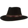Produktbild: Breiter Filzhut rollbar aus Wollfilz schwarz 56