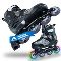 Produktbild: Apollo Champion, größenverstellbare Inliner für Jungs und Mädchen ab Größe 31, für Damen und Herren bis Größe 42, hochwertige Inline Skates für Kinder und Erwachsene mit LED Rollen