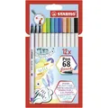 Produktbild: Premium-Filzstift mit Pinselspitze für variable Strichstärken - STABILO Pen 68 b