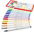 Produktbild: STABILO Stift 68 Bürste Premium Filz Spitze Stift 1-3mm 12 Verschiedene Farben