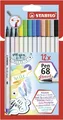 Produktbild: Premium-Filzstift mit Pinselspitze für variable Strichstärken - STABILO Pen...