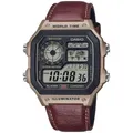 Produktbild: Casio Collection AE-1200WHL-5A Multifunktionsuhr Lederarmband