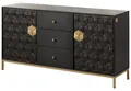 Produktbild: MASSIVMOEBEL24 Sideboard Mango 146x40x77 grau geölt DIAMOND #122