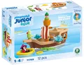 Produktbild: PLAYMOBIL JUNIOR & Disney | Peter Pans Piratenschiff | Nachhaltiges Spielzeug ab 1 Jahr | Geschenk für Kleinkinder | Fördert Motorik & Rollenspiel | Piratenschiff mit Figuren & Zubehör | 71769