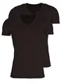 Produktbild: Marvelis T-Shirt Doppelpack - Body Fit - V-Ausschnitt - Schwarz, Größe:XL