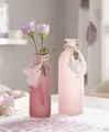 Produktbild: Vase Blumenvase Glasvase in rosa Beeren-Tönen, 2er Set, Tischvase Dekovase