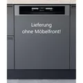 Produktbild: Bauknecht BBO 3O539 PLGT - Teilintegrierter Geschirrspüler mit 5 Jahre Garantie, Schwarz/Edelstahl, Vollwasserschutz, 60 x 82 cm BBO3O539PLGT