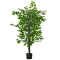 Produktbild: Künstlicher Ficusbaum groß 135 cm Kunstpflanze, Künstliche Pflanzen im Topf