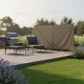 Produktbild: Siena Garden Sichtschutz, Anthrazit, Taupe, Metall, Textil, 280x150 cm, Sonnen- & Sichtschutz, Sichtschutz Garten, Paravents outdoor