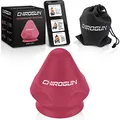 Produktbild: CHIROGUN® Triggerpunkt Drücker mit Saugnapf & Beutel | Digitale Anleitung | Selbstmassage gegen Verspannungen & Schmerzen im Nacken, Rücken, Schulter | Massageball für Tiefenmassage