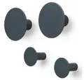 Produktbild: blomus Garderobenhaken Wandhaken Ponto Gunmetal (4-teilig)