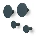 Produktbild: Blomus PONTO Set 4 Wandhaken, Haken, Garderobenhaken, Polystone, gunmetal, 65800